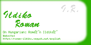 ildiko roman business card